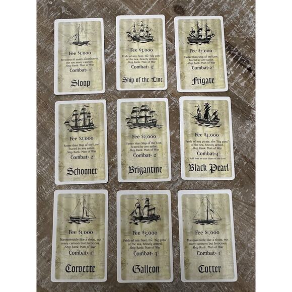 Game of Life Pirates of the Caribbean 2005 Dead Mans Chest Replacement Cards - Picture 5 of 9